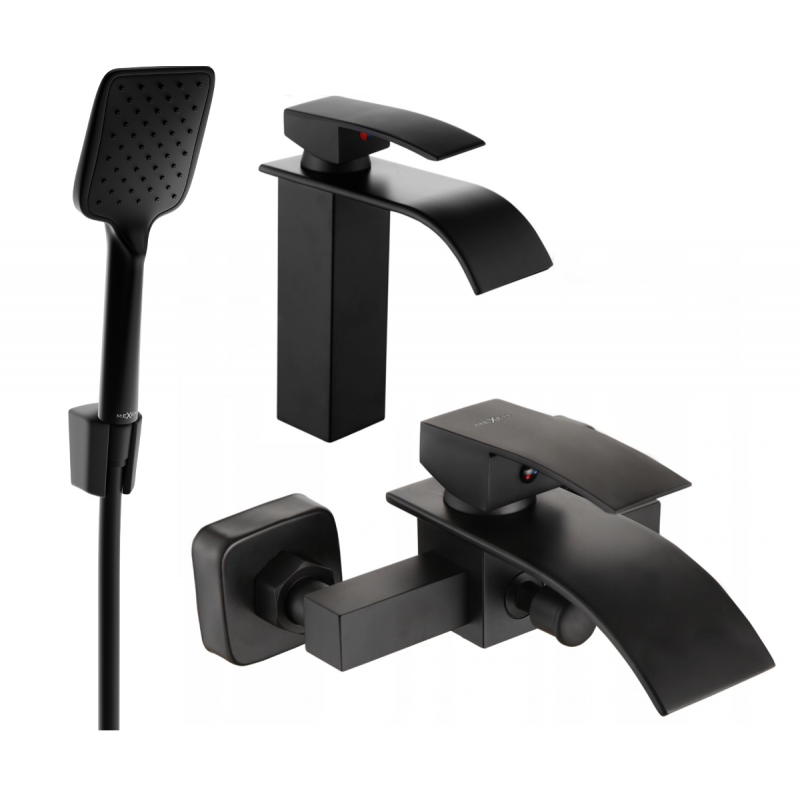 Mexen Aries R62 ensemble de bain, noir - 744803R62-70