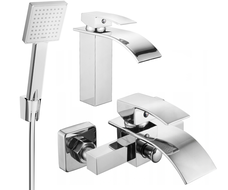 Mexen Aries R45 ensemble de bain, chrome - 744803R45-00