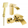 Ensemble de baignoire Mexen Aries R45, doré - 744803R45-50