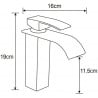 Mexen Aries R45 ensemble de bain, noir - 744803R45-70