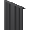 Radiateur plat Mexen CH10 Hygiene 400 x 600 mm, raccordement latéral, 259 W, anthracite - W410H-040-060-66