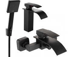 Mexen Aries R45 ensemble de bain, noir - 744803R45-70