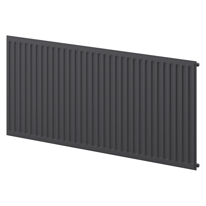 Radiateur plat Mexen CH10 Hygiene 400 x 600 mm, raccordement latéral, 259 W, anthracite - W410H-040-060-66