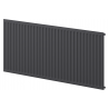 Radiateur plat Mexen CH10 Hygiene 400 x 600 mm, raccordement latéral, 259 W, anthracite - W410H-040-060-66