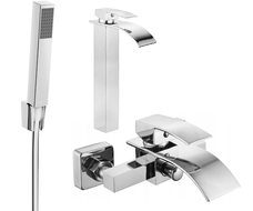 Mexen Aries R77 ensemble de bain, chrome - 744813R77-00