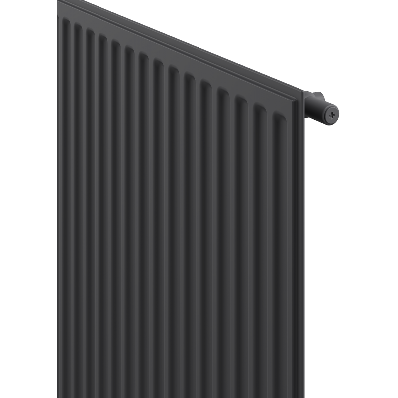 Mexen CH10 Radiateur hygiénique plat 500 x 1600 mm, raccordement latéral, 848 W, anthracite - W410H-050-160-66