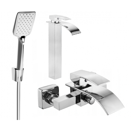 Mexen Aries R62 ensemble bain, chrome - 744813R62-00