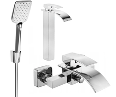 Mexen Aries R62 ensemble bain, chrome - 744813R62-00