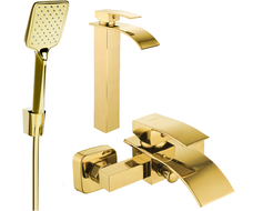 Mexen Aries R62 ensemble de bain, doré - 744813R62-50