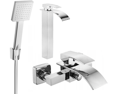 Mexen Aries R45 ensemble de bain, chrome - 744813R45-00