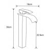 Mexen Aries R45 ensemble de bain, noir - 744813R45-70