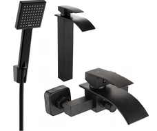 Mexen Aries R45 ensemble de baignoire, noir - 744813R45-70