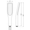 Mexen R-49 pommeau de douche 1 fonction, noir/or - 79549-75