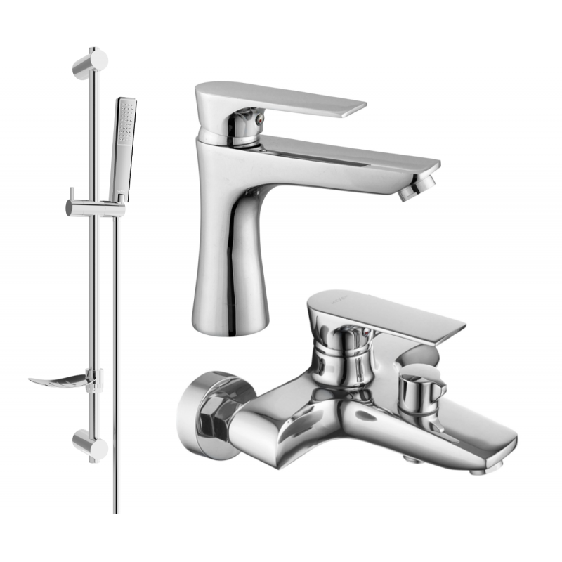 Mexen Axel DF72 ensemble de bain, chrome - 73803DF72-00