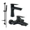Mexen Axel DF72 ensemble de bain, noir - 73803DF72-70