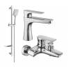 Mexen Axel DF62 ensemble bain, chrome - 73803DF62-00