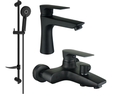 Mexen Axel DF40 ensemble baignoire, noir - 73803DF40-70