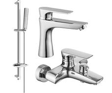 Ensemble bain Mexen Axel DB72, chromé - 73803DB72-00