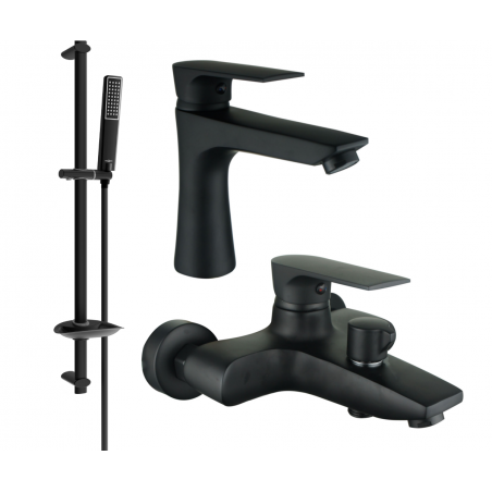 Mexen Axel DB72 ensemble de bain, noir - 73803DB72-70
