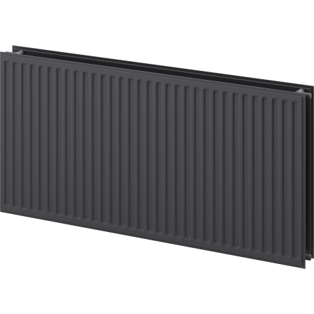 Radiateur plat Mexen CH20 Hygiene 600 x 2800 mm, branchement latéral, 3078 W, anthracite - W420H-060-280-66