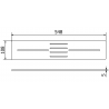 Mexen Toro cache pour receveur de douche 100-120 cm, or - 43910050