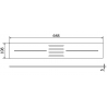Mexen Toro cache pour receveur 130-160 cm, or - 43920050