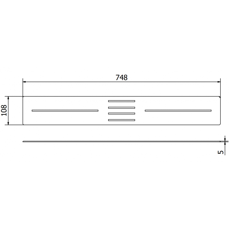 Mexen Toro cache pour receveur de douche 170-200 cm, or - 43930050