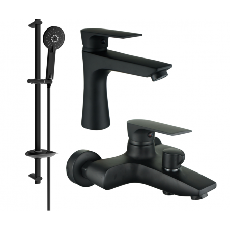 Mexen Axel DB40 ensemble bain, noir - 73803DB40-70