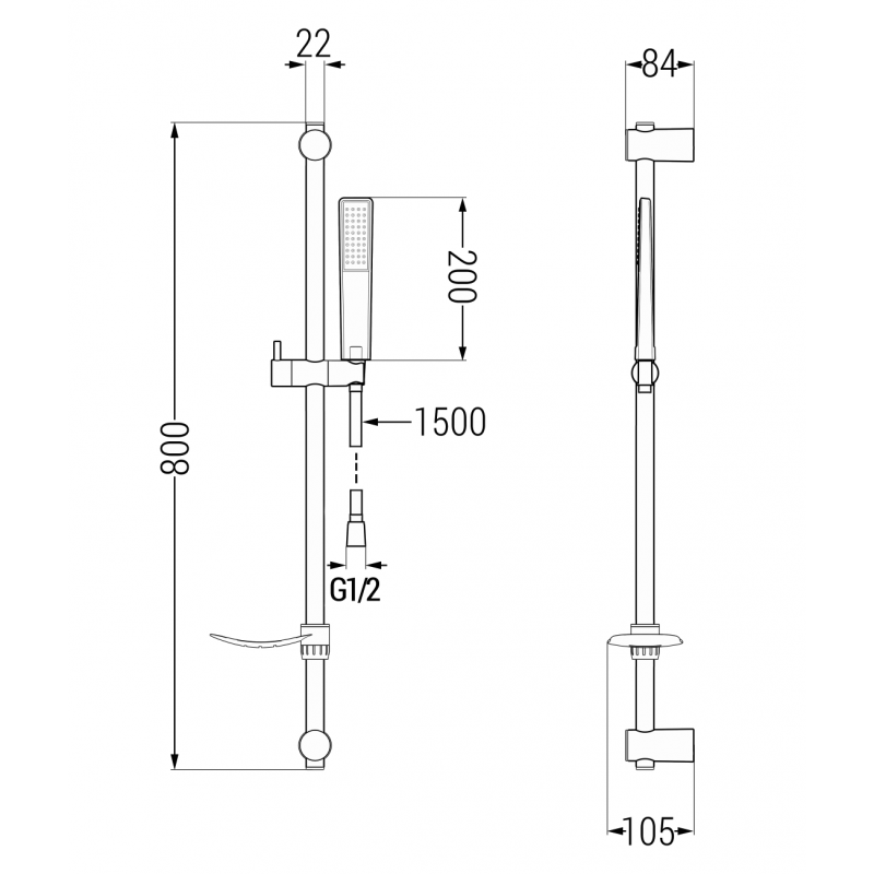Mexen Axel Ensemble de bain DF72, noir - 73813DF72-70