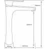 Mexen Axel DF72 ensemble de bain, noir 73813DF72-70
