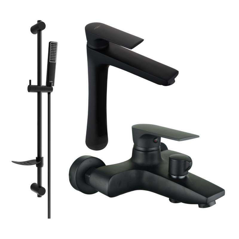Mexen Axel DF72 ensemble de bain, noir 73813DF72-70