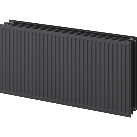 Mexen CH30 Radiateur hygiénique à plat 300 x 1600 mm, connexion latérale, 1396 W, anthracite - W430H-030-160-66