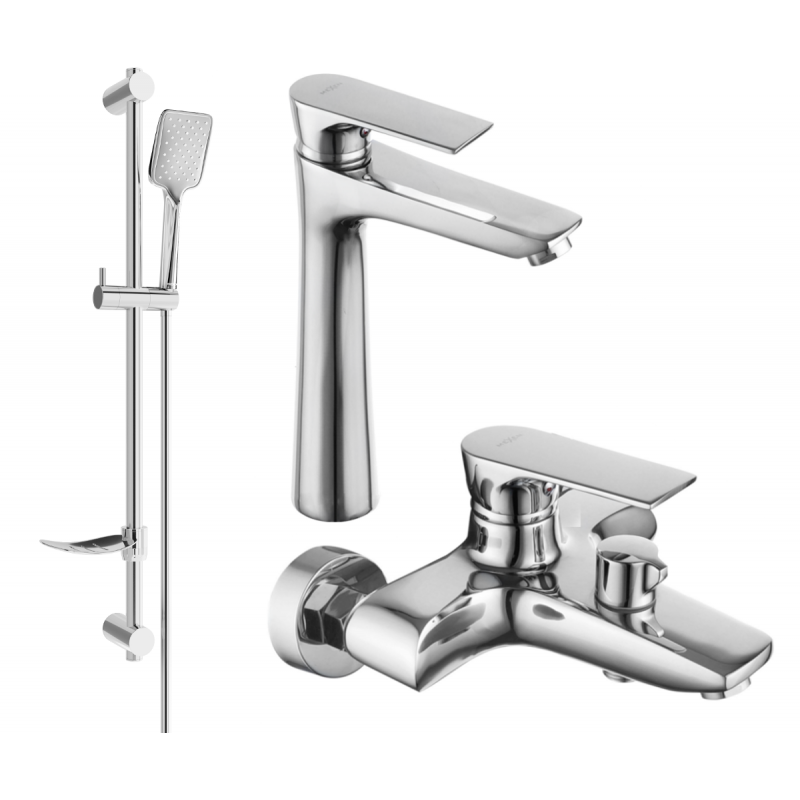Mexen Axel DF62 ensemble baignoire, chrome - 73813DF62-00