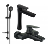 Mexen Axel DF40 ensemble de baignoire, noir - 73813DF40-70