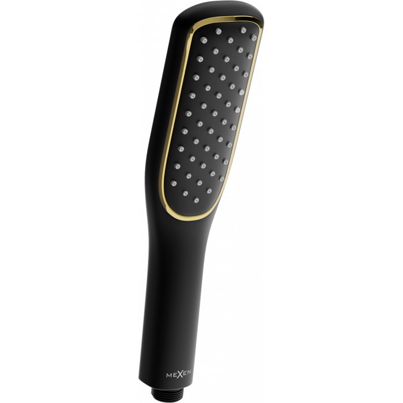 Mexen R-49 poignée de douche 1 fonction, noire/dorée - 79549-75
