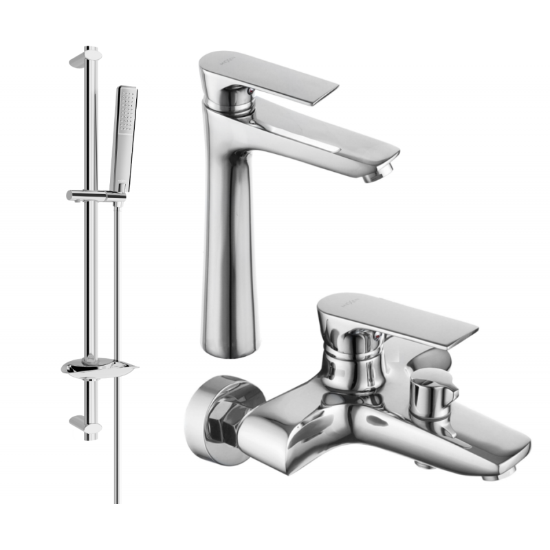 Mexen Axel DB72 ensemble de bain, chrome - 73813DB72-00