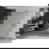 Mexen Kioto paroi de douche autonome 115 x 200 cm, transparent 8 mm, doré - 800-115-002-50-00