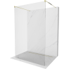 Mexen Kioto paroi de douche autonome 115 x 200 cm, transparent 8 mm, doré - 800-115-002-50-00