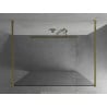 Mexen Kioto paroi de douche indépendante 145 x 200 cm, transparent 8 mm, doré - 800-145-002-50-00