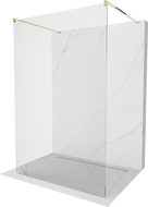 Mexen Kioto paroi de douche autonome 155 x 200 cm, transparente 8 mm, dorée - 800-155-002-50-00
