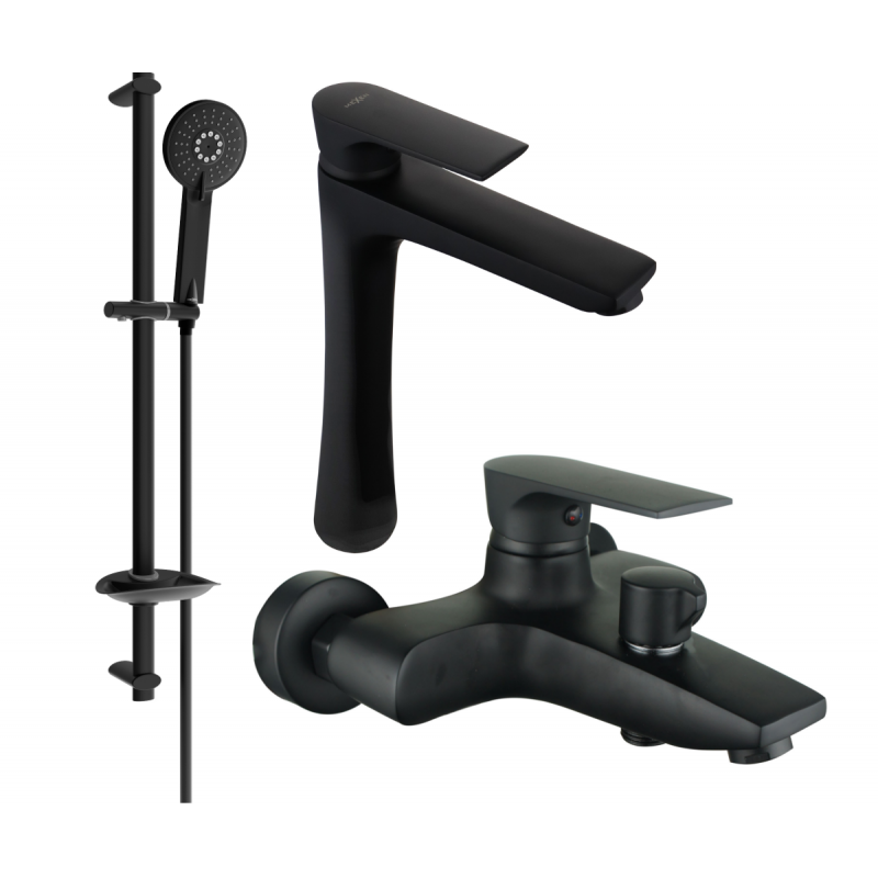 Mexen Axel DB40 ensemble pour baignoire, noir - 73813DB40-70
