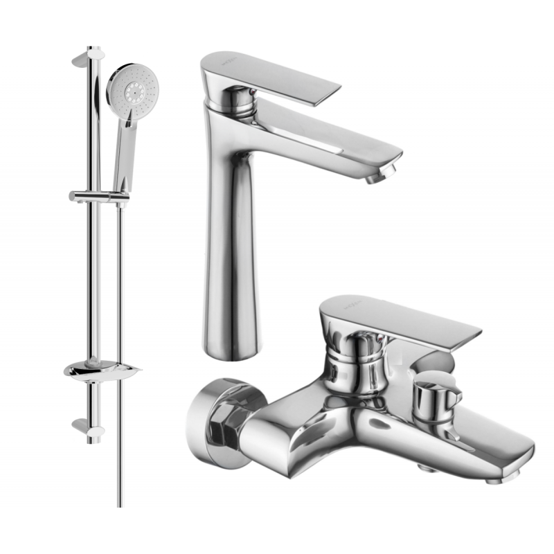 Mexen Axel DB40 ensemble baignoire, chrome - 73813DB40-00