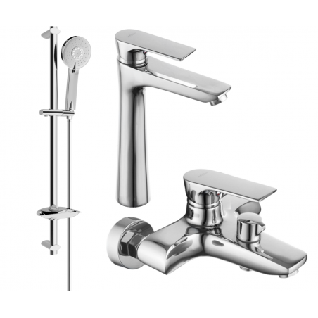 Mexen Axel DB40 ensemble baignoire, chrome - 73813DB40-00