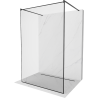 Mexen Kioto paroi de douche libre 150 x 200 cm, motif noir 8 mm, noir - 800-150-002-70-70