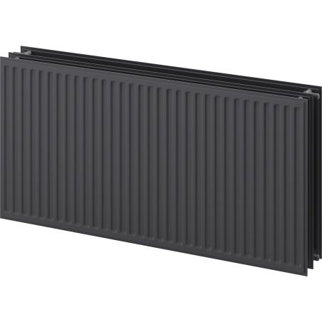 Mexen CH30 Radiateur hygiénique à panneaux 400 x 1600 mm, raccordement latéral, 1754 W, anthracite - W430H-040-160-66