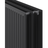 Mexen CH30 Radiateur hygiénique à panneaux 500 x 500 mm, raccordement latéral, 648 W, anthracite - W430H-050-050-66