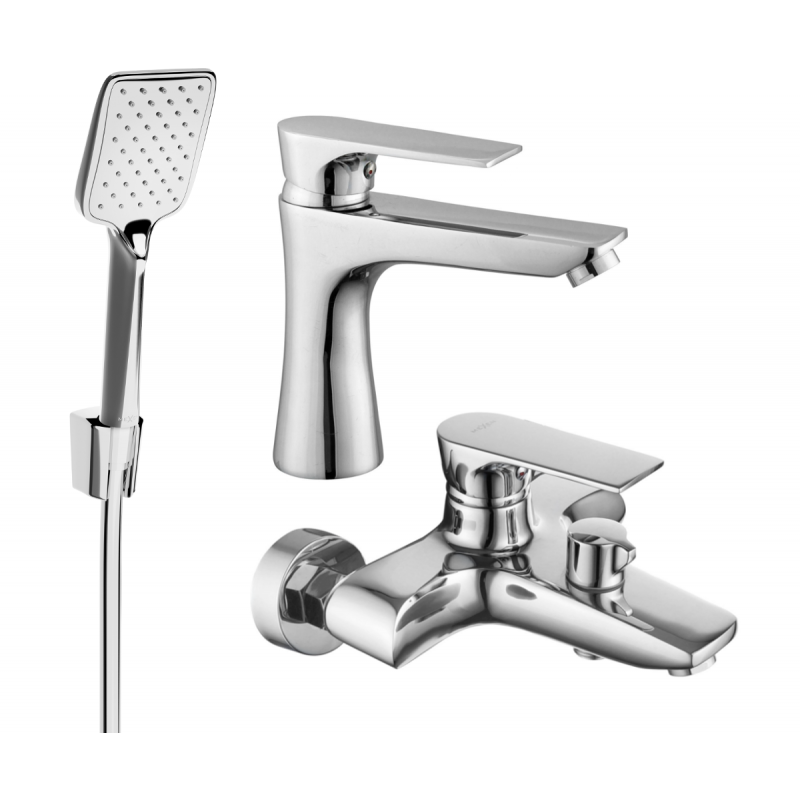 Mexen Axel R62 ensemble de baignoire, chromé - 73803R62-00