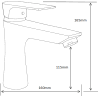 Mexen Axel R40 ensemble de bain, chrome - 73803R40-00