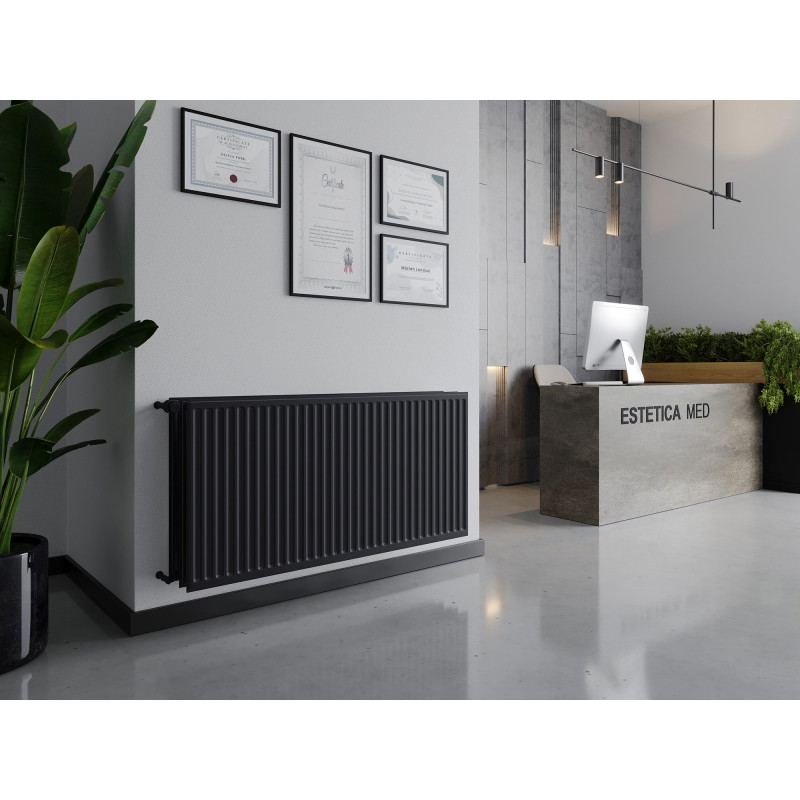 Mexen CH30 Hygiène radiateur à plaques 500 x 2400 mm, raccordement latéral, 3112 W, anthracite - W430H-050-240-66