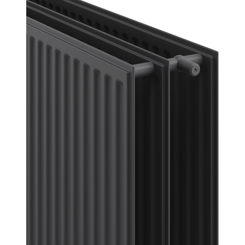 Mexen CH30 Hygiène radiateur à plaques 500 x 2400 mm, raccordement latéral, 3112 W, anthracite - W430H-050-240-66
